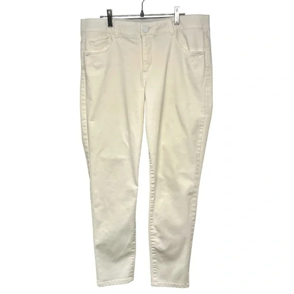 Democracy Abroad Technology Optic White Stretch Skinny Jeans Women’s 12 - Picture 5 of 14